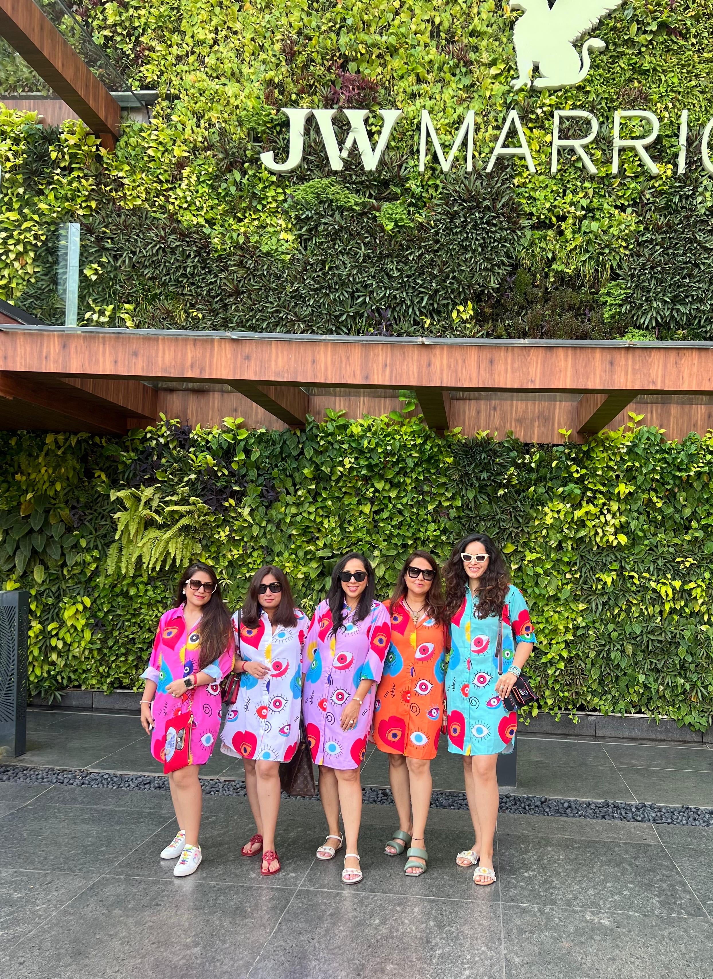 SUMMER EVIL EYE SHIRT DRESS